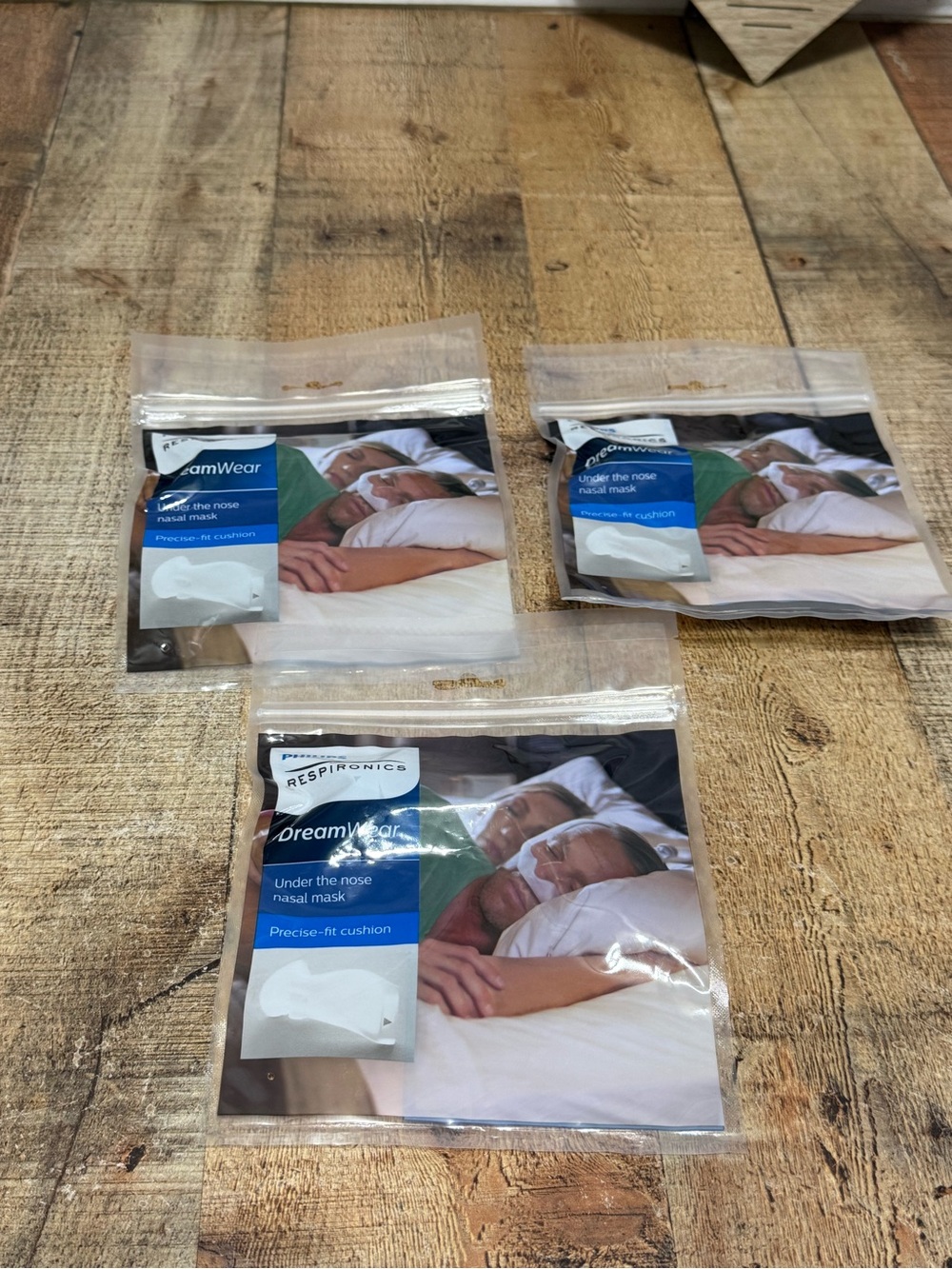 3 XPhilips Respironics DreamWear Under the Nose Nasal Precise Fit Cushion 9 New.